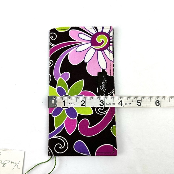 Vera Bradley Checkbook Holder Purple Punch Cotton Canvas Brand New With Tags - Picture 6 of 6